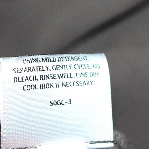 Eileen Fisher - Silk Georgette Crepe Panel A-Line Shift Dress , Cobblestone, S - Picture 10 of 10